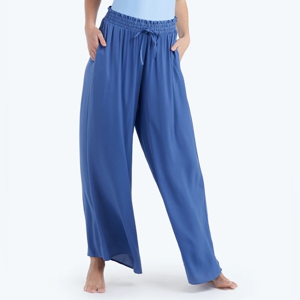 Summersalt The Palazzo Pant With Ties Blue XL Lounge